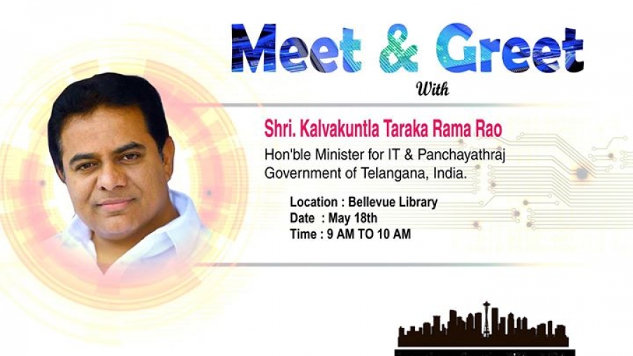 Meet and Greet KTR Garu Telangana IT and Panchayat Raj Minister.